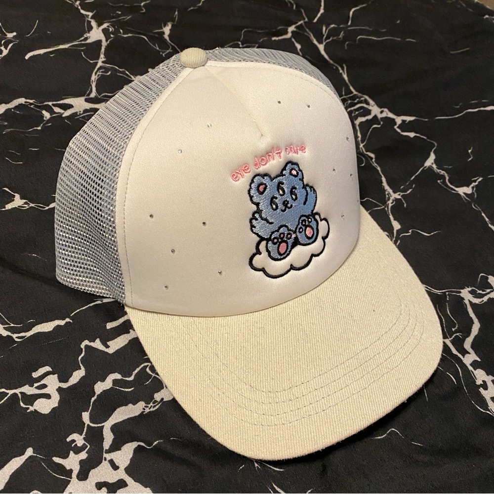 eye don't care bear 🧸 ALAB Zumiez Trucker Snapback Hat Cap